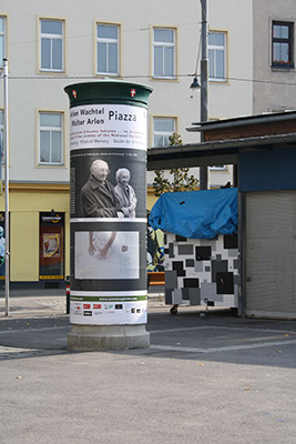 Foto: Martina Gasser; Sujet Säulen der Erinnerung; Yppenplatz